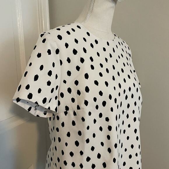 Banana Republic White and Black Polka Dot Top - Picture 3 of 5
